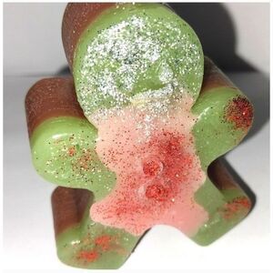 Hand crafted limited edition Gingerbread man candle